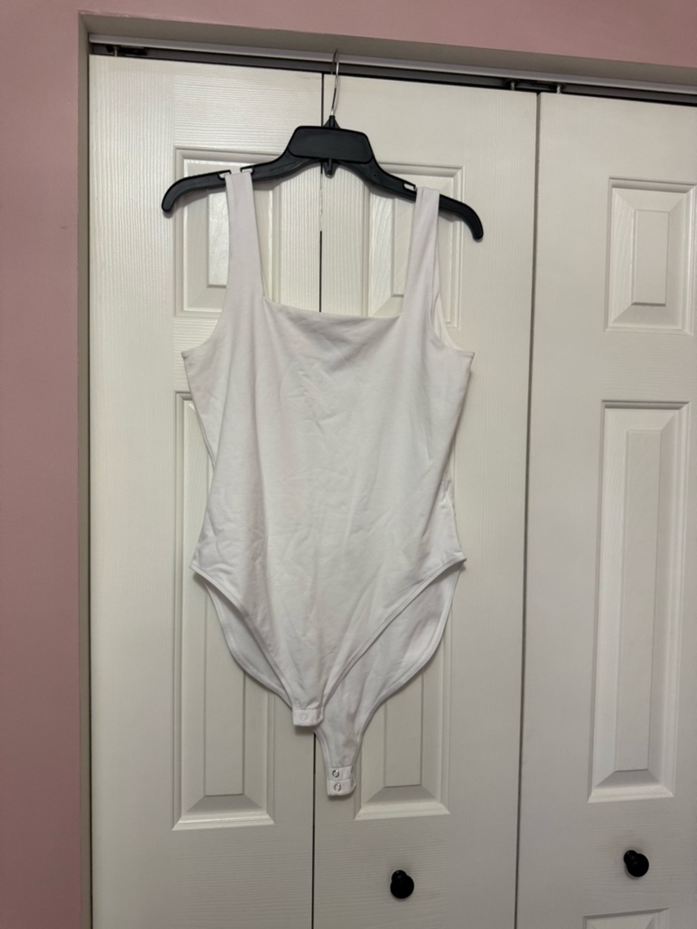 Old Navy White Square-Neck Bodysuit